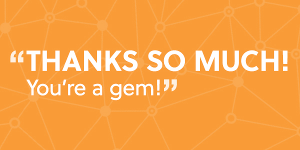 A quote showing built client trust on a yellow-orange background