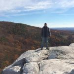 Evan Auerbach hiking in Upstate NY