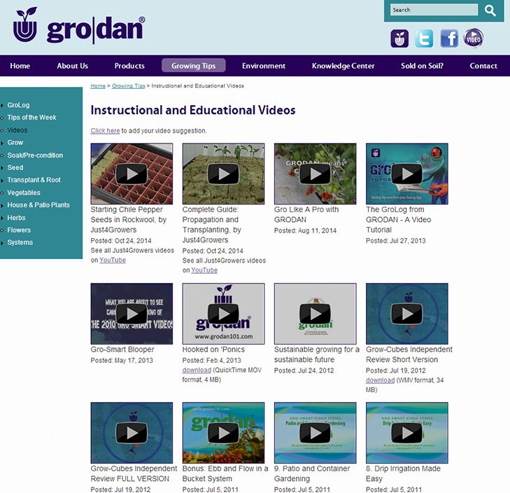 Videos can be built out into individual pages with summaries and transcripts.