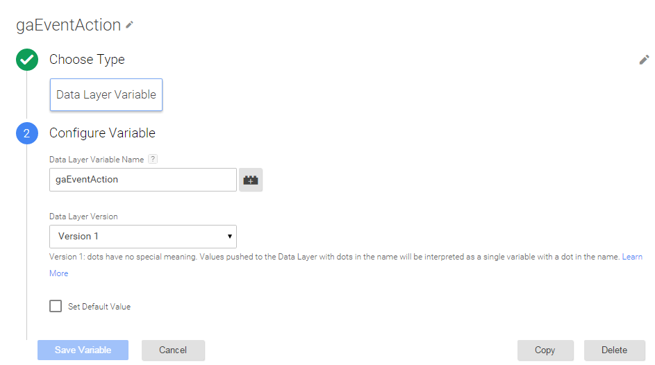 no results site search gaeventaction variable