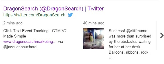 A screenshot showing image results for a Twitter SERP