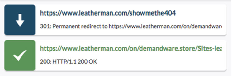An example URL for a page on Demandware that 404s