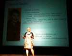 Hannah Smith staring her presentation on international SEO